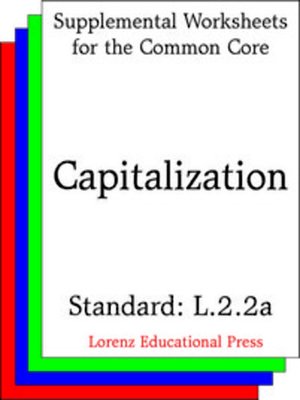cover image of CCSS L.2.2a Capitalization